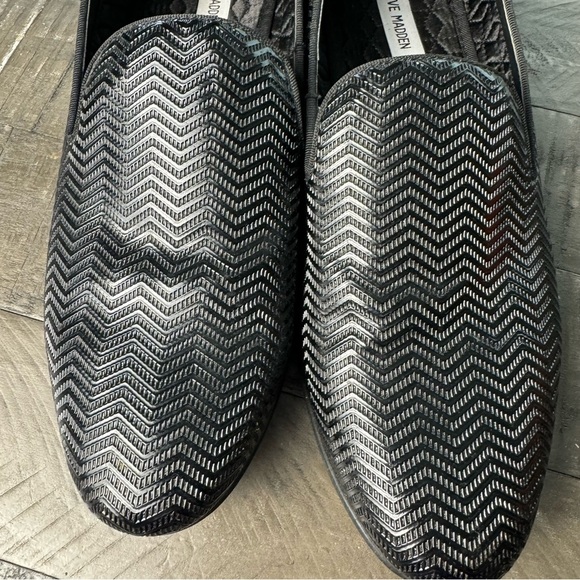 Steve Madden Men's Slip On Dress Shoes Loafers Formal Black Size 12 - Picture 2 of 10